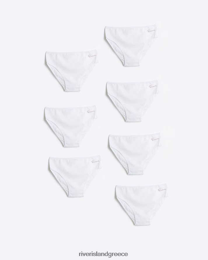 River Island αξεσουάρ άσπρο κορίτσια g σλιπ 7 pack B6N8X3442