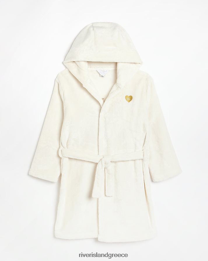 River Island αξεσουάρ κρέμα κορίτσια g φόρεμα με κουκούλα γλυκών ονείρων B6N8X6129