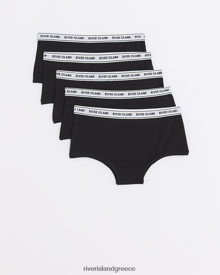 River Island αξεσουάρ μαύρος κορίτσια g hipster σλιπ 5 pack B6N8X6466