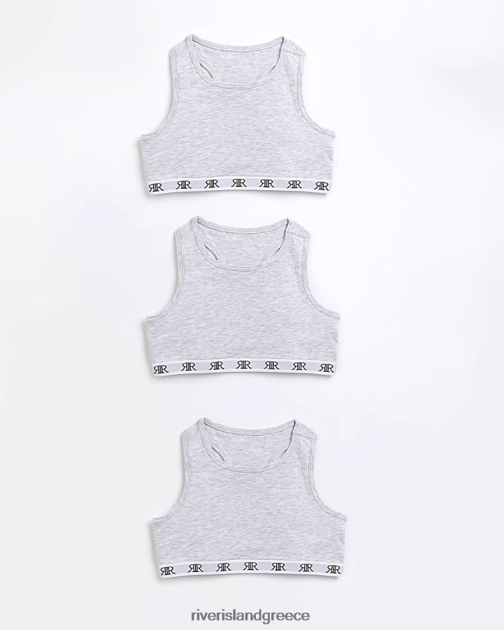 River Island αξεσουάρ γκρί κορίτσια g ri racer crop tops B6N8X3434