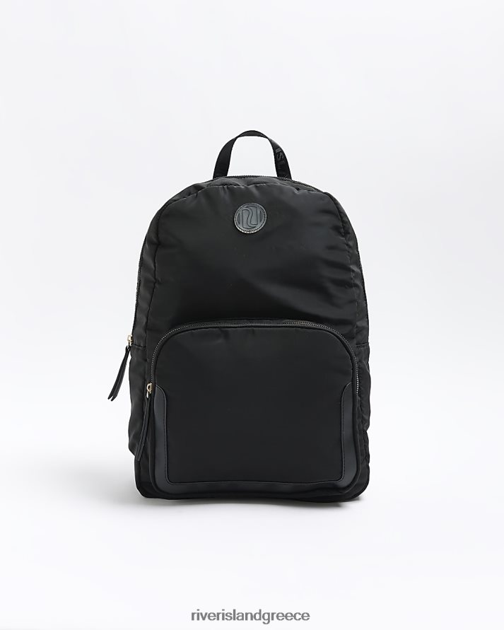 River Island αξεσουάρ μαύρος κορίτσια g νάιλον σακίδιο πλάτης B6N8X6289