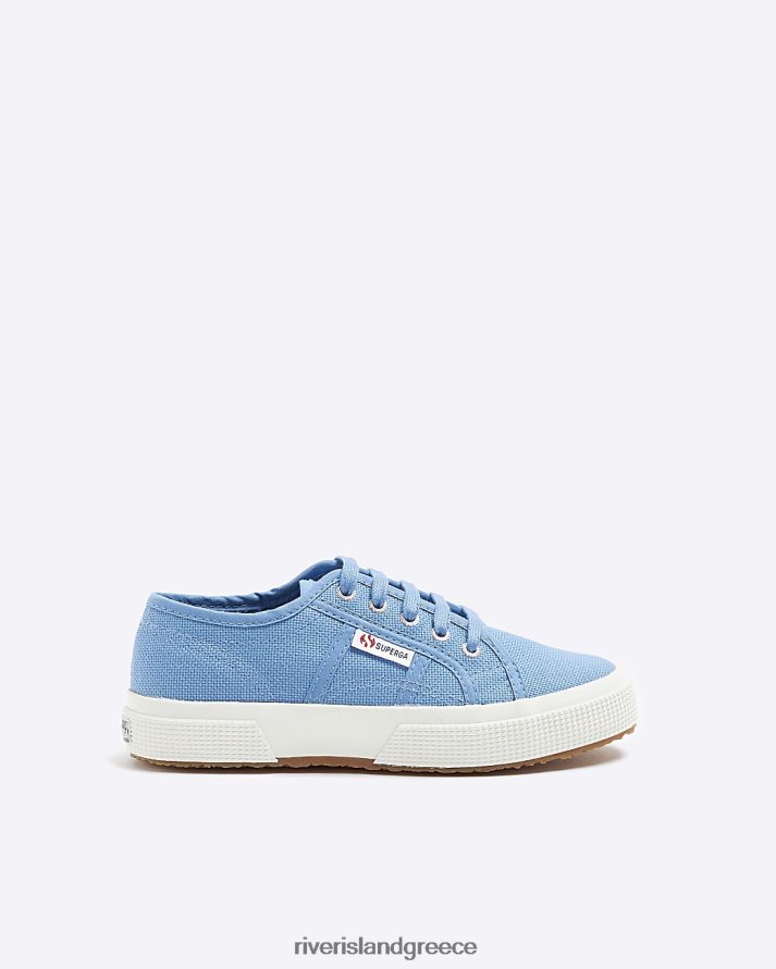 River Island είδη υπόδησης μπλε κορίτσια g aqua superga lace up trainers B6N8X6507