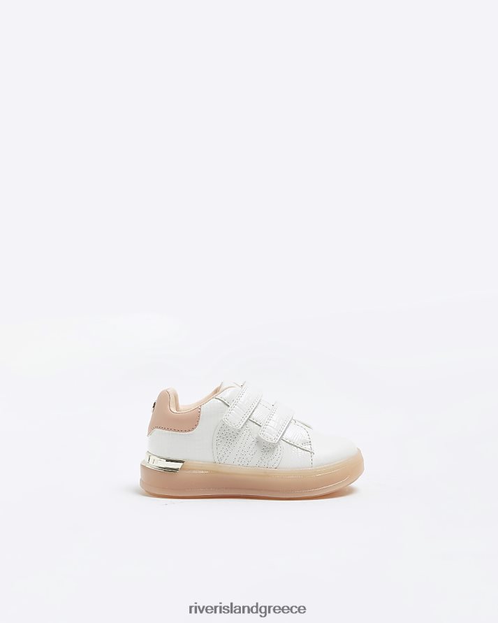 River Island είδη υπόδησης άσπρο κορίτσια mg καρδιοκεντημένα γυμναστήρια B6N8X6696