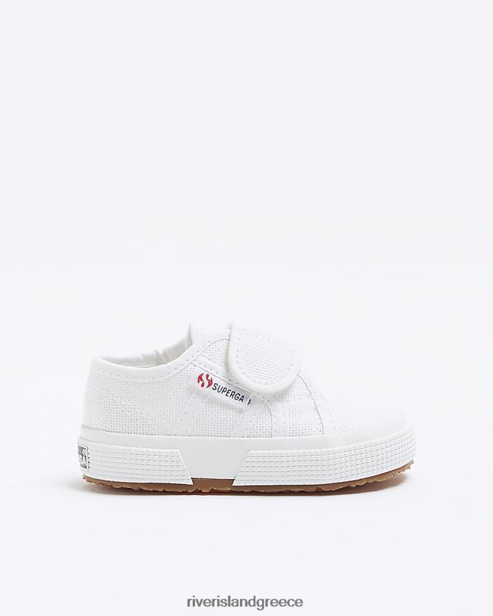 River Island είδη υπόδησης άσπρο κορίτσια mg superga velcro trainers B6N8X6506