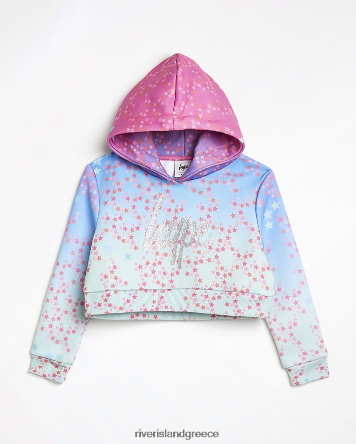 River Island ενδύματα ροζ κορίτσια g hype star sparkle hoodie B6N8X6517