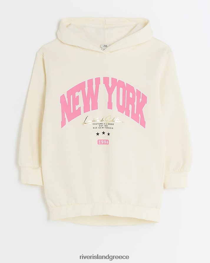 River Island ενδύματα κρέμα κορίτσια g new york hoodie B6N8X6155