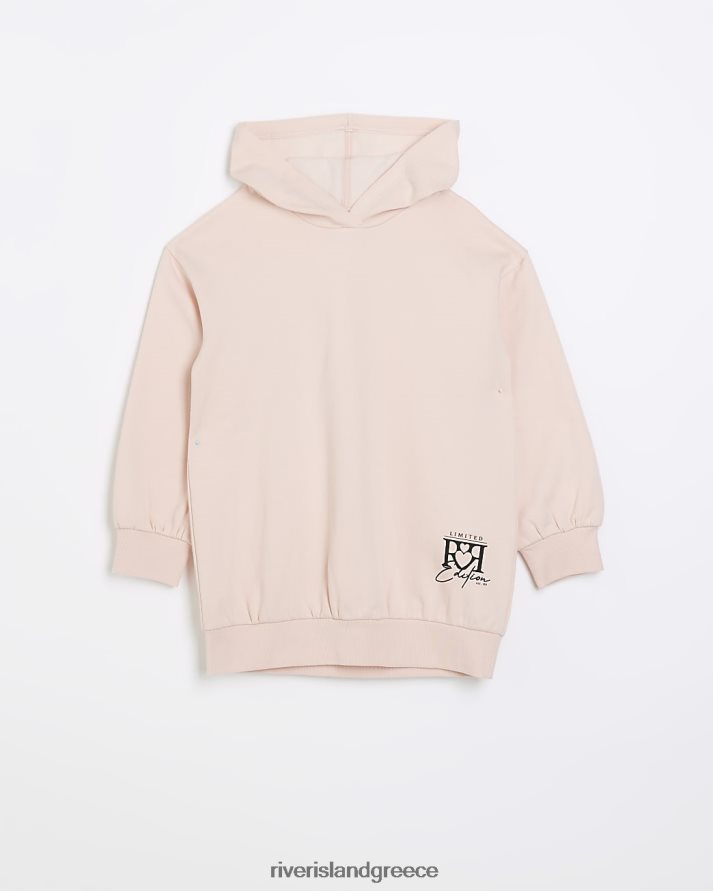River Island ενδύματα ροζ κορίτσια g ri hoodie B6N8X3393