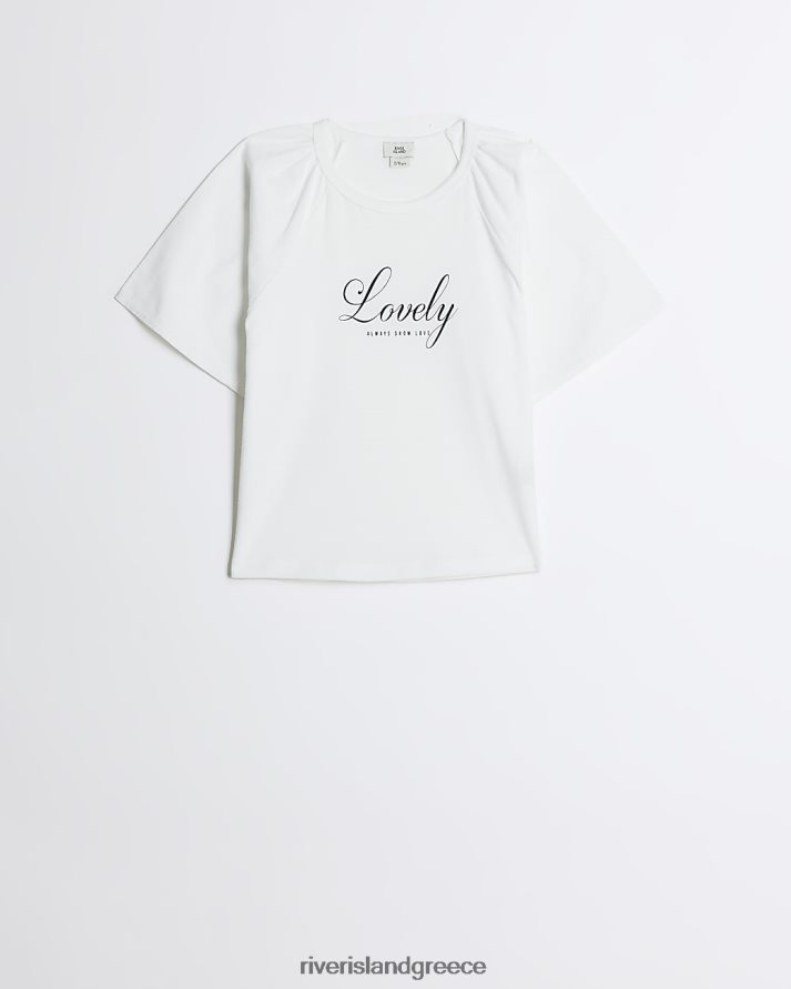 River Island ενδύματα άσπρο κορίτσια g υπέροχο μπλουζάκι B6N8X6301