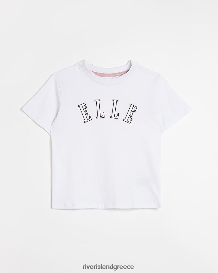 River Island ενδύματα άσπρο κορίτσια g elle t-shirt B6N8X6481