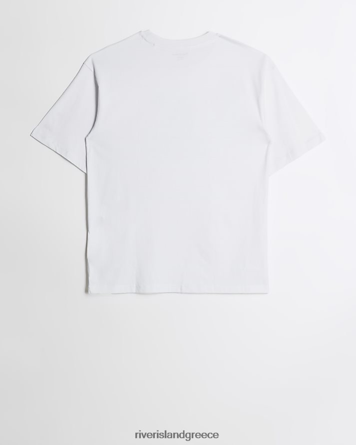 River Island ενδύματα άσπρο κορίτσια g juicy couture diamante t-shirt B6N8X6476