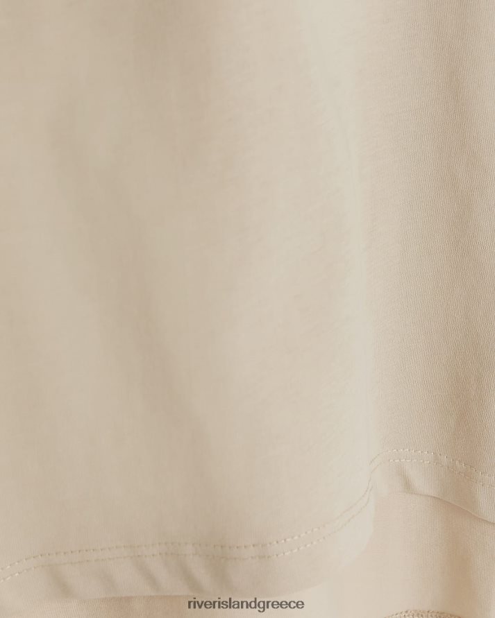 River Island ενδύματα καφέ κορίτσια g new york crop t-shirt B6N8X3257