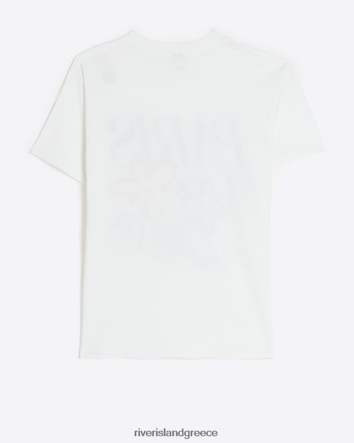 River Island ενδύματα άσπρο κορίτσια g paris floral t-shirt B6N8X6229