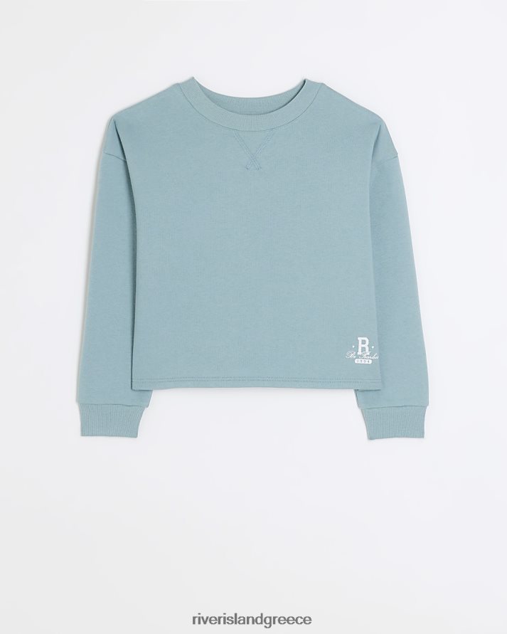 River Island ενδύματα μπλε κορίτσια g απλό φούτερ B6N8X3263