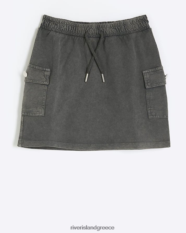 River Island ενδύματα γκρί κορίτσια g cargo pull on skirt B6N8X3246