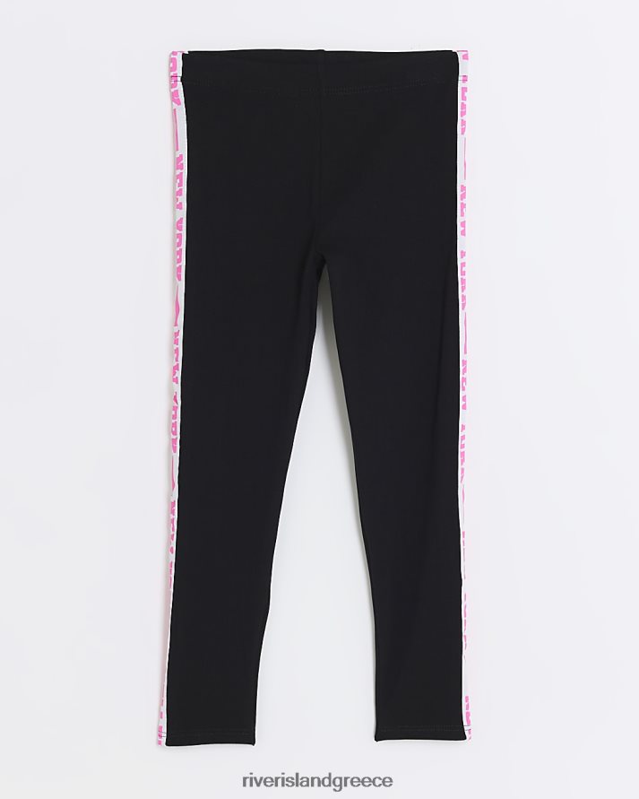 River Island ενδύματα μαύρος κορίτσια g κολάν ταινίας Νέας Υόρκης B6N8X6097