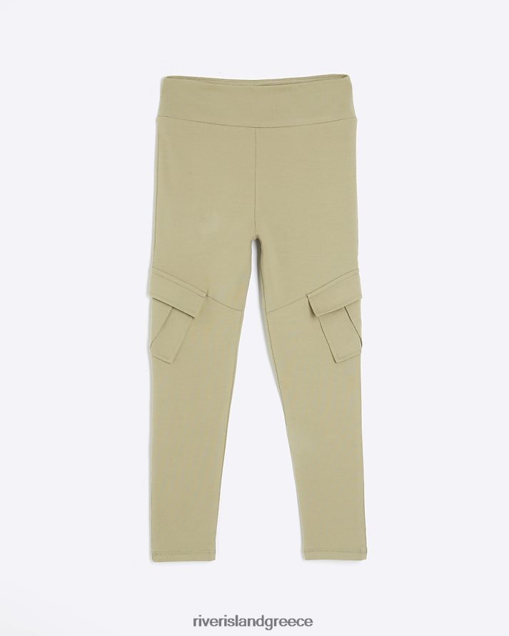 River Island ενδύματα χακί κορίτσια g κολάν φορτίου χρησιμότητας B6N8X6205
