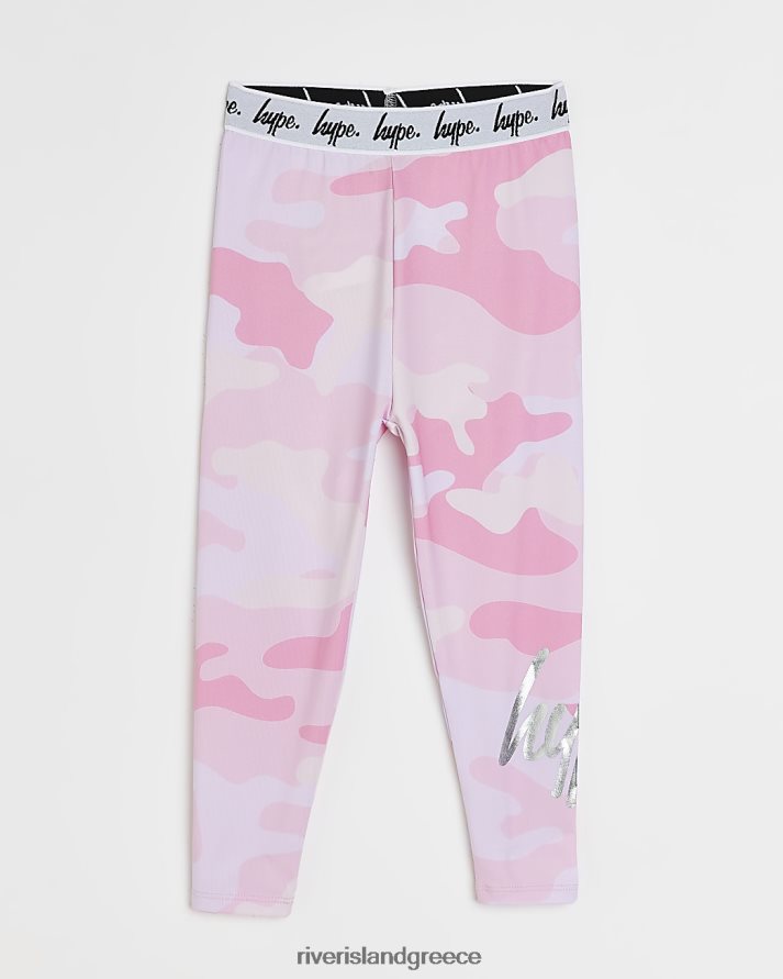River Island ενδύματα ροζ κορίτσια g hype camo print κολάν B6N8X3466