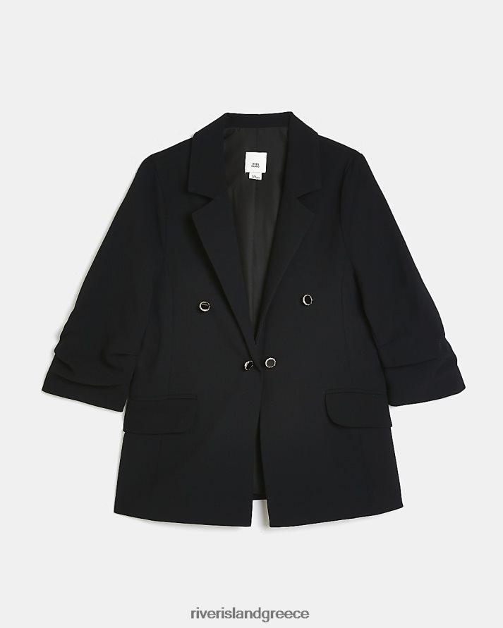 River Island ενδύματα μαύρος κορίτσια g σακάκι με μανίκια B6N8X3215