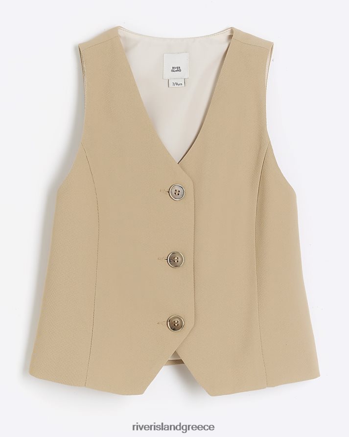 River Island ενδύματα μπεζ κορίτσια g γιλέκο B6N8X6036
