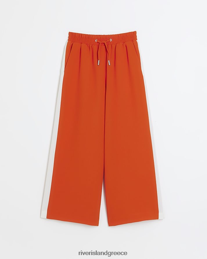 River Island ενδύματα το κόκκινο κορίτσια g ριγέ φαρδύ παντελόνι B6N8X3411