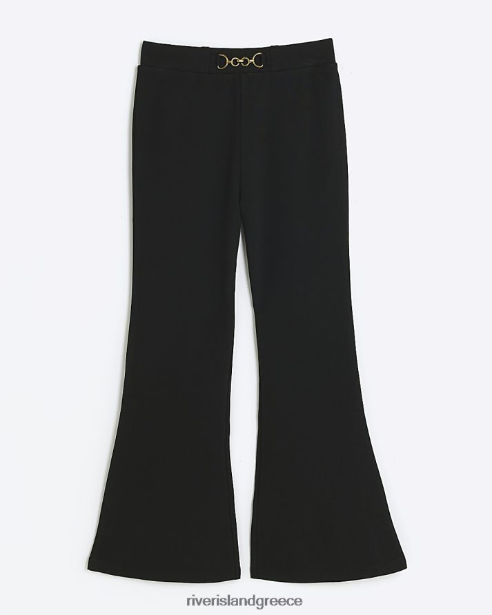 River Island ενδύματα μαύρος κορίτσια g παντελόνι ζέρσεϊ B6N8X6071