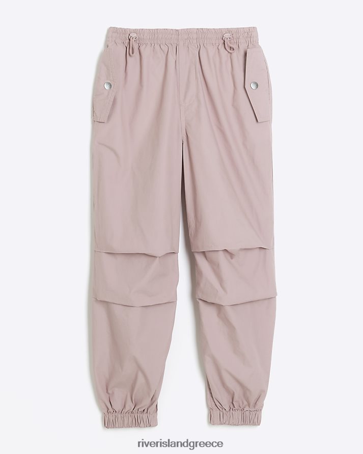 River Island ενδύματα ροζ κορίτσια g αλεξίπτωτο cargo παντελόνι B6N8X3285