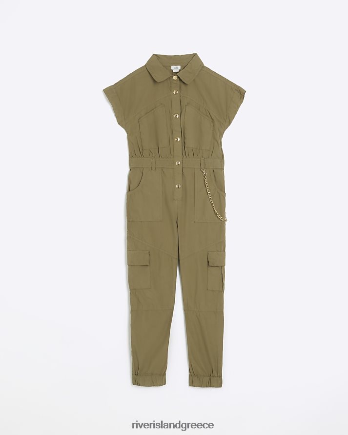 River Island ενδύματα χακί κορίτσια g χρηστική φόρμα B6N8X6267