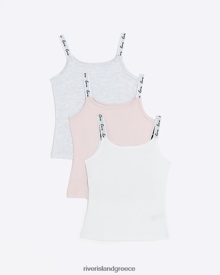 River Island ενδύματα ροζ κορίτσια γιλέκο g 3 πακέτο B6N8X6221