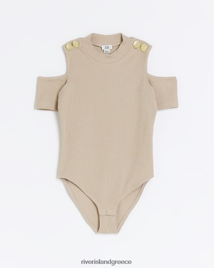 River Island ενδύματα καφέ κορίτσια g στρατιωτικό φορμάκι με ραβδώσεις B6N8X3376