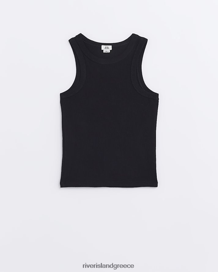 River Island ενδύματα μαύρος κορίτσια g με ραβδώσεις με μακριά γραμμή B6N8X3397