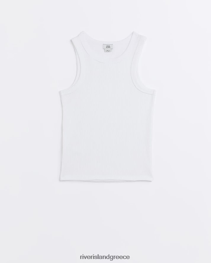 River Island ενδύματα άσπρο κορίτσια g με ραβδώσεις με μακριά γραμμή B6N8X3398