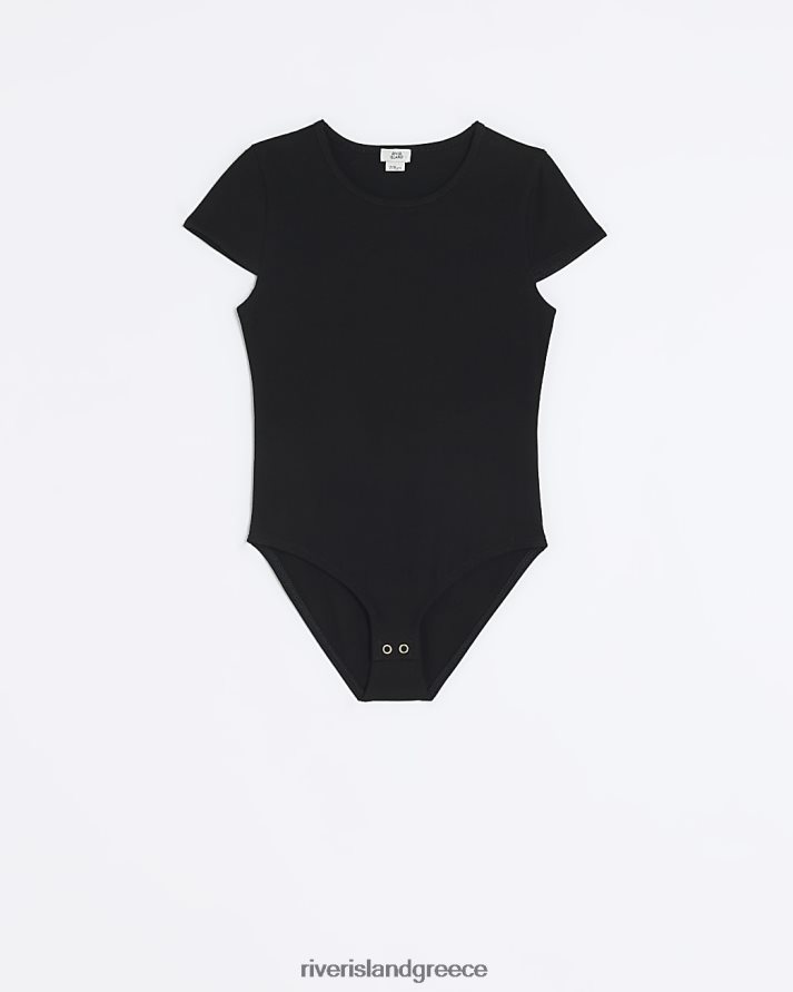 River Island ενδύματα μαύρος κορίτσια g κορμάκι με λαιμόκοψη B6N8X3403