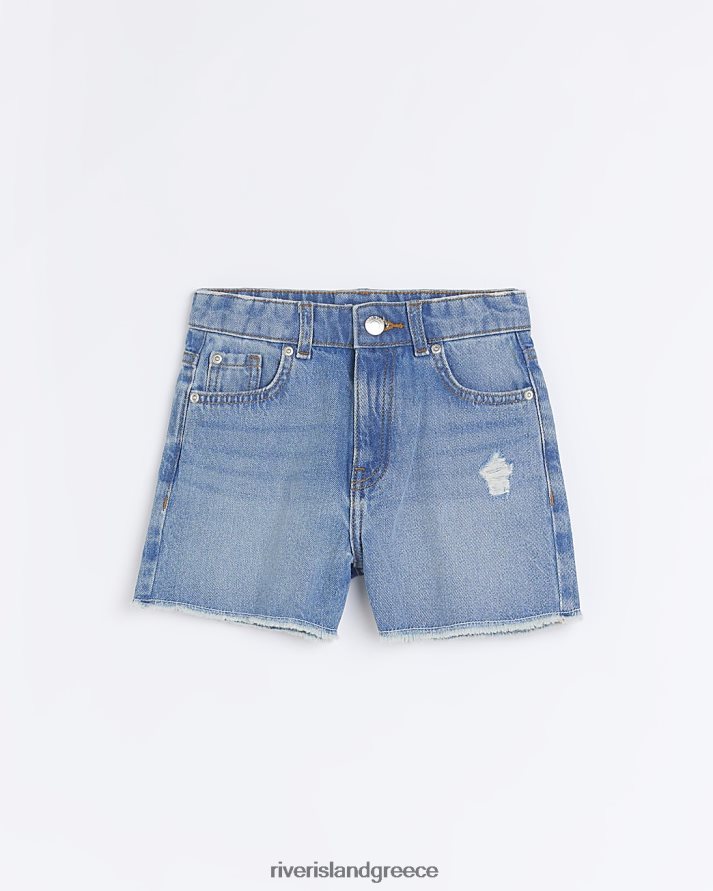 River Island ενδύματα μπλε κορίτσια g τζιν μαμά σορτς B6N8X6360