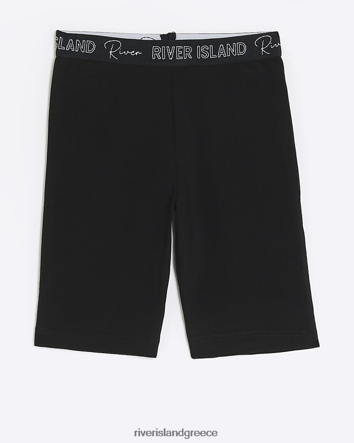 River Island ενδύματα μαύρος κορίτσια g ri ποδηλατικό σορτς B6N8X6091