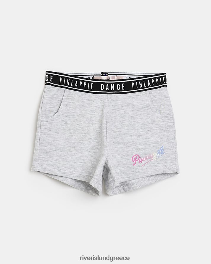 River Island ενδύματα γκρί κορίτσια g ανανά σορτς runner B6N8X6495
