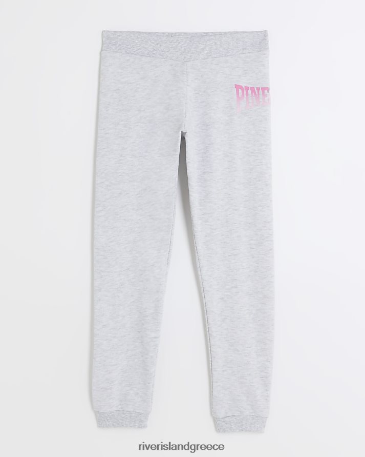 River Island ενδύματα γκρί κορίτσια ζ τζόγκερ ανανά B6N8X6487