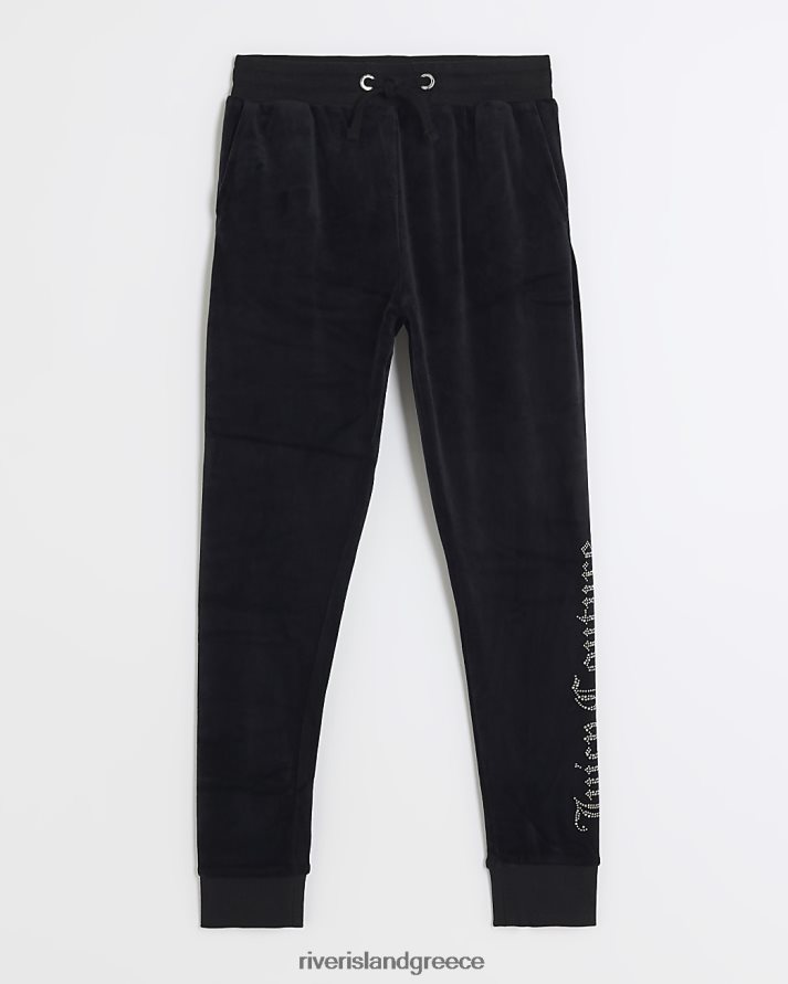 River Island ενδύματα μαύρος κορίτσια g juicy couture diamante joggers B6N8X3448