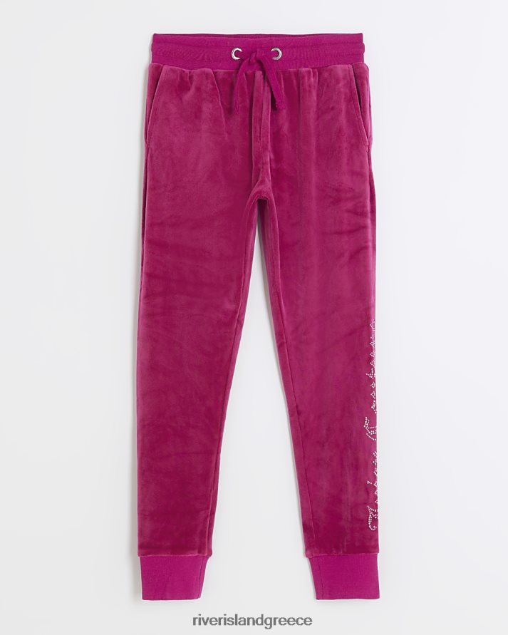 River Island ενδύματα ροζ κορίτσια g juicy couture diamante joggers B6N8X3449