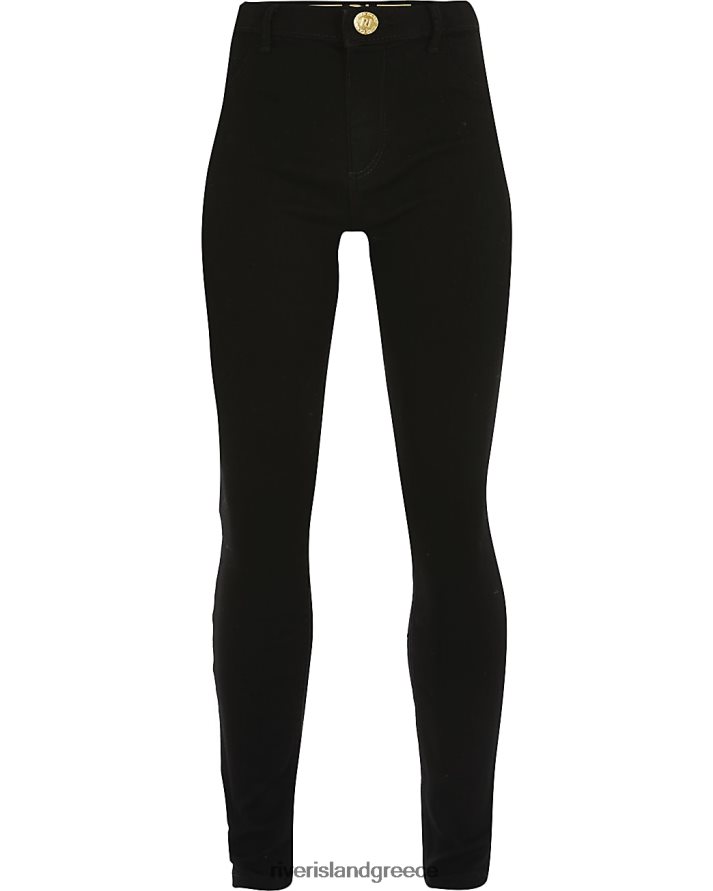 River Island ενδύματα μαύρος κορίτσια g molly μεσαίου ύψους jeggings B6N8X6326