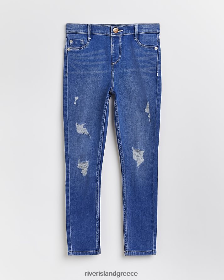 River Island ενδύματα μπλε κορίτσια g σκισμένα molly skinny τζιν B6N8X6388