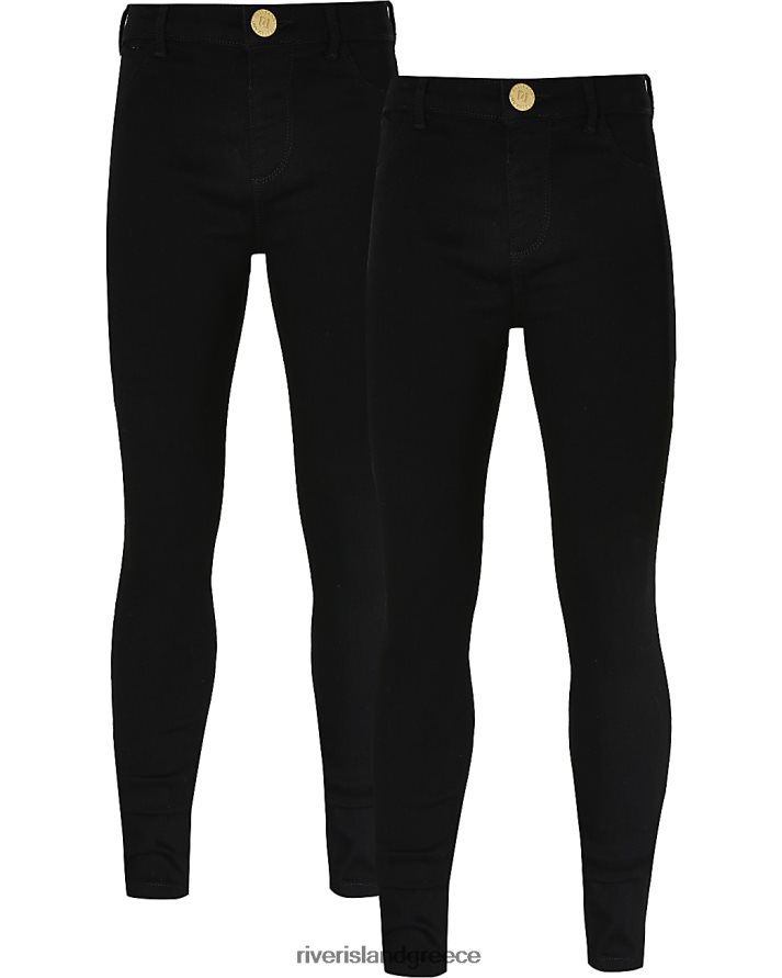 River Island ενδύματα μαύρος κορίτσια μεσαίου ύψους jeggings B6N8X6391