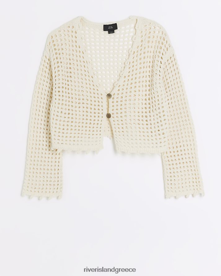 River Island ενδύματα μπεζ κορίτσια ζακέτα με βελονάκι B6N8X6123