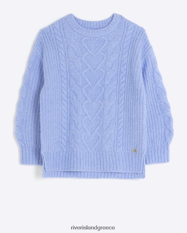 River Island ενδύματα μπλε κορίτσια g πλεκτό βραχυκυκλωτήρα B6N8X3244