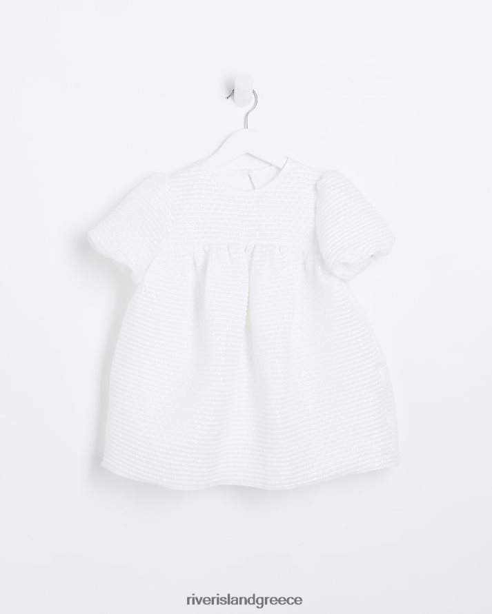River Island ενδύματα άσπρο κορίτσια φόρεμα με φούσκα mg B6N8X6687
