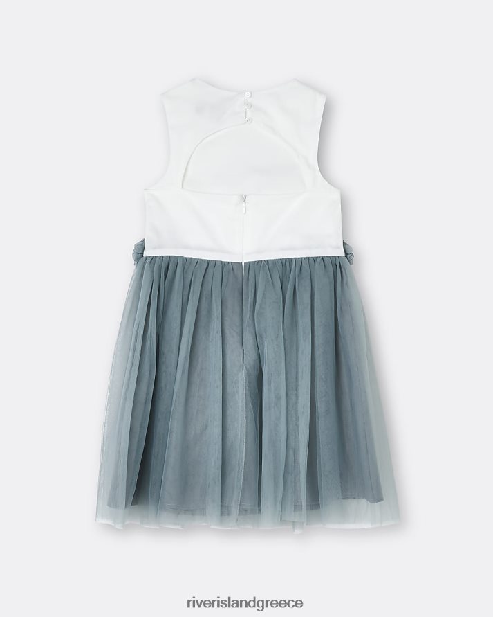 River Island ενδύματα γκρί κορίτσια mg chi chi floral φόρεμα B6N8X6723