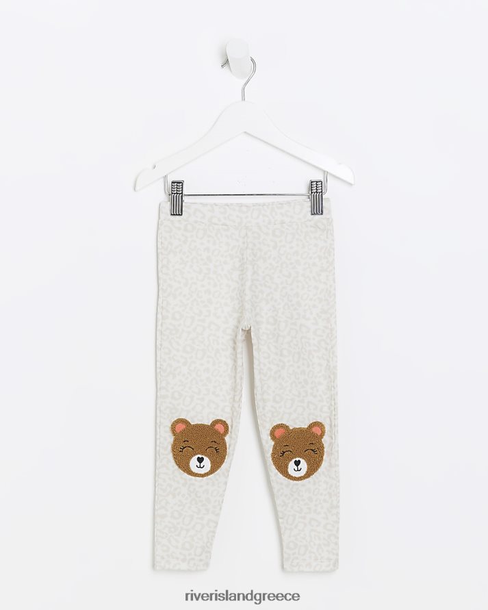 River Island ενδύματα καφέ κορίτσια mg μπάλωμα κολάν αρκούδας B6N8X6638