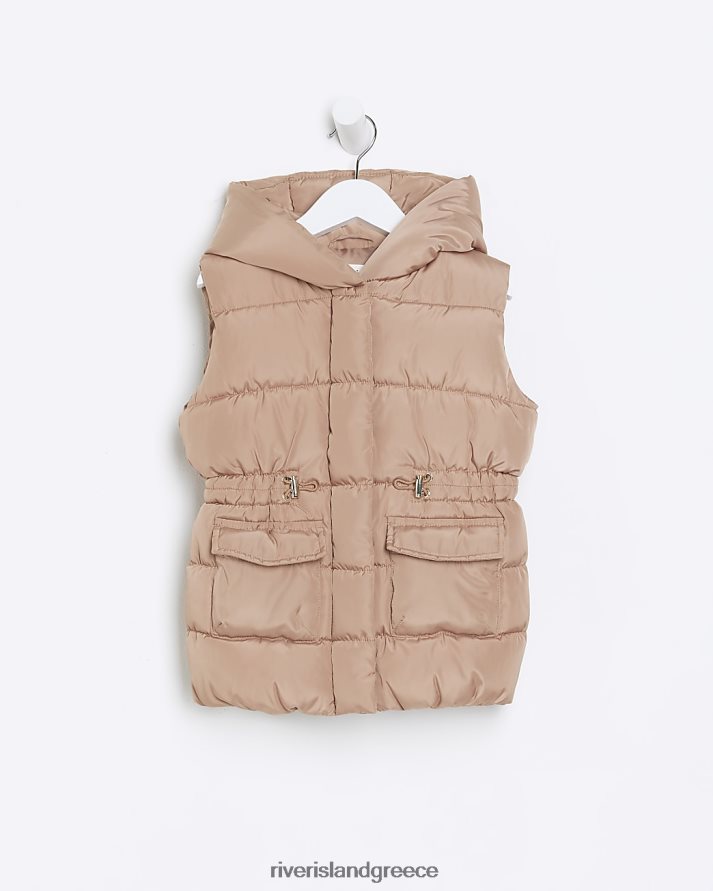 River Island ενδύματα μπεζ κορίτσια mg με επένδυση με κουκούλα B6N8X3573