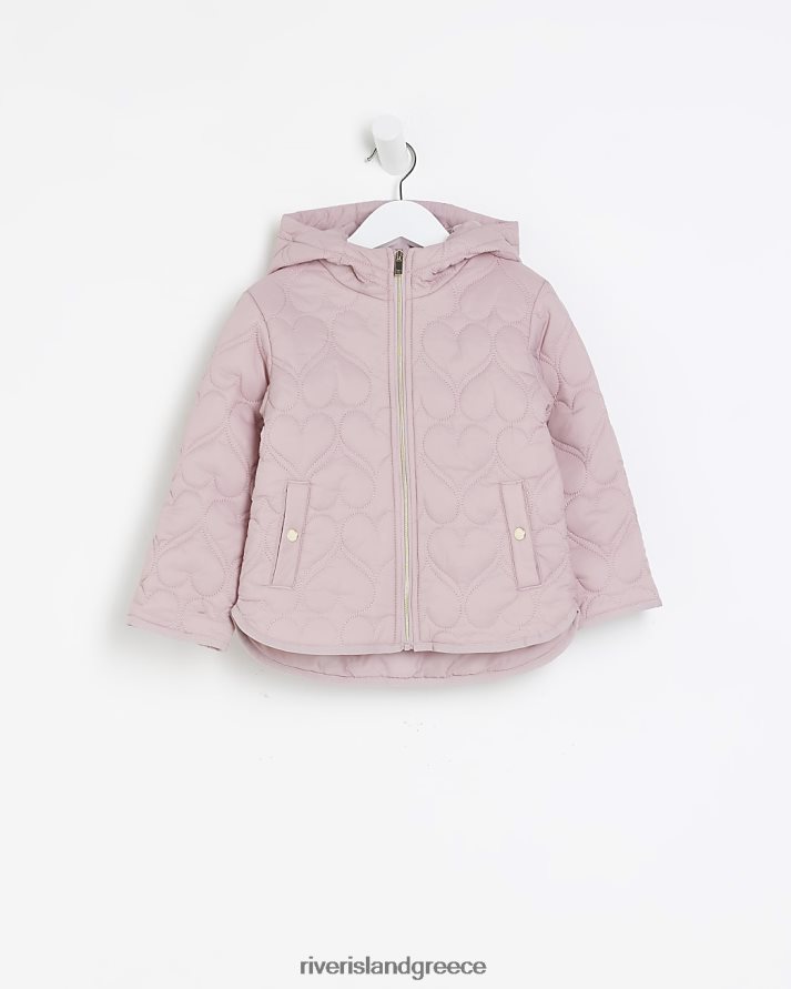 River Island ενδύματα ροζ κορίτσια mg σακάκι με επένδυση καρδιάς B6N8X3593