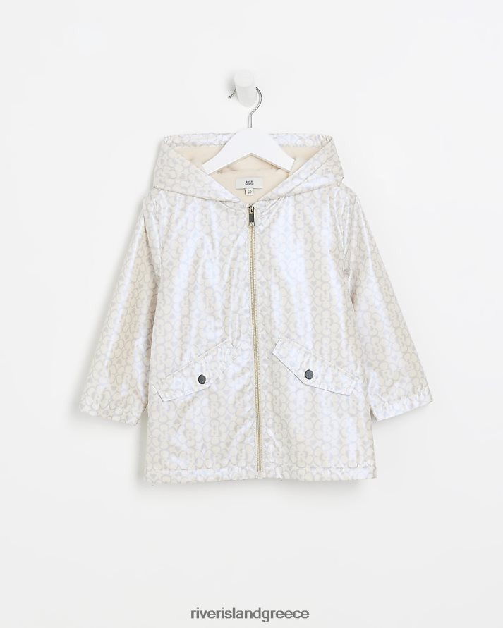 River Island ενδύματα πολυμεταλλικό κορίτσια mg λουλουδάτο αδιάβροχο B6N8X6656