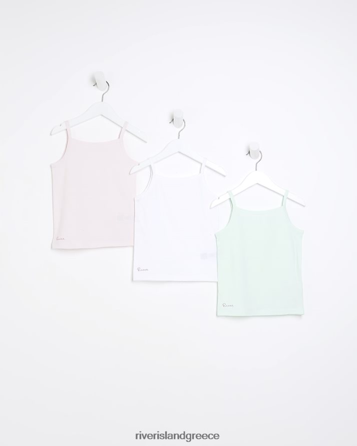 River Island ενδύματα ροζ κορίτσια γιλέκα mg 3 συσκευασία B6N8X3608